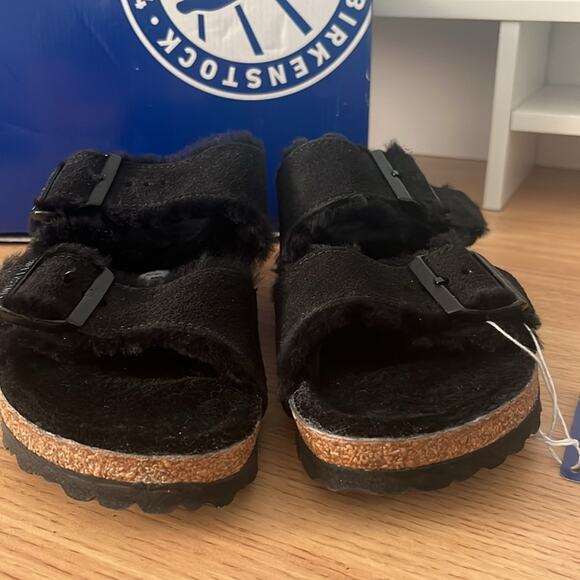 Birkenstock Arizona Sherling in Black Size 37 - Picture 4 of 11